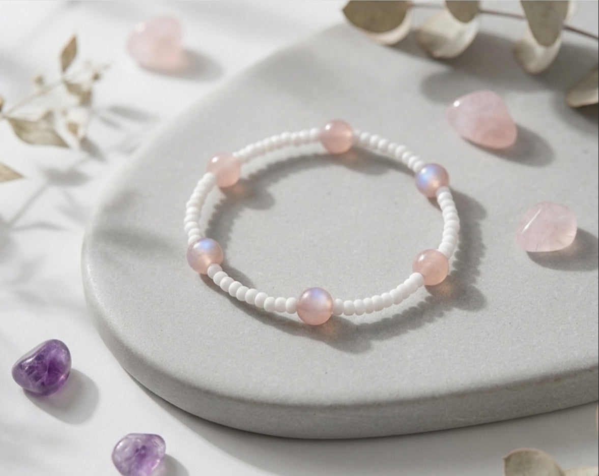 Pink Beaded bracelet
