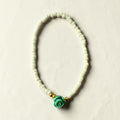 Beaded bracelet with flower