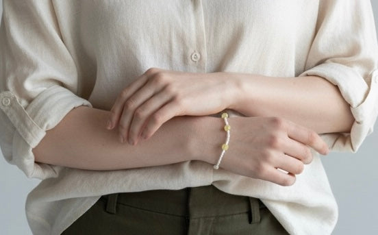 Yellow Beaded bracelet